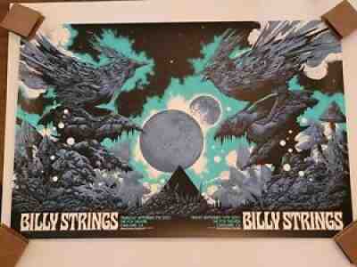 Billy Strings Poster Oakland Ken Taylor 9/9 9/10 Uncut Diptych NUM x/60 AP 2021