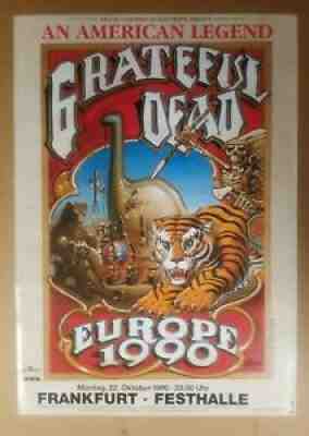 The Grateful Dead 1990 Europe tour poster