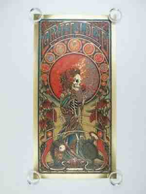 Grateful Dead 1 Bertha Luke Martin Signed #/100 Gold Foil Art Print Poster Tour