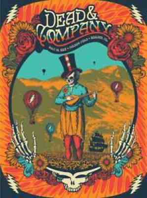 Dead & Company Folsom Field Boulder Colorado July 14th 2018 N2 Poster Mint Low #