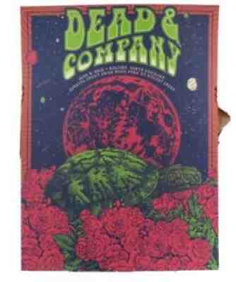 Grateful Dead And Company Dead & Co Raleigh Show Poster 2018 TOUR Justin Helton