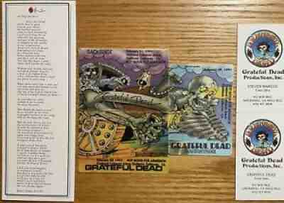 Grateful Dead Unused Backstage Passes First Three Pieces of Circus Train