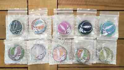 Danny Steinman Grateful Dead Stealie Skull Art Pin Set 10 Pins NEW Bottleneck