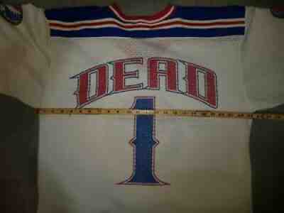 Rare 90's Grateful Dead #1 Hockey Jersey Mens Size L/G Stealie Front & Arms