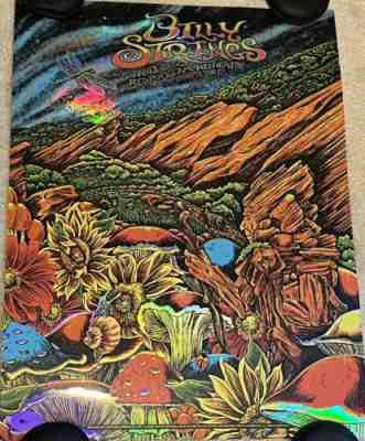 Billy Strings RED ROCKS SE Foil Variant Poster 5/13/22 Limited Edition FOIL /50