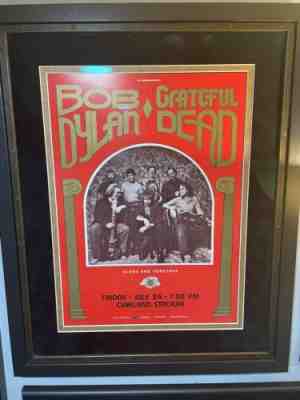 Grateful Dead Bob Dylan Fillmore Poster Rare Vintage 1987 First Print Poster