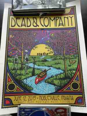 Dead and Company Deer Creek 2019 GDP Poster Bears Butterfly SUMMER TOUR RARE LE