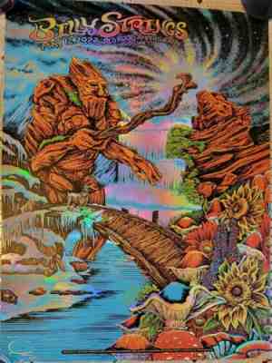 Billy Strings RED ROCKS SE Poster 5/12/22 Limited Edition FOIL 38/50