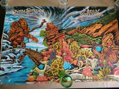 Billy Strings RED ROCKS Nathaniel Deas Poster Print Set Denver Both Nights M/NM