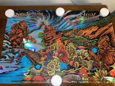 billy strings foil poster set red rocks debut grateful dead phish bluegrass