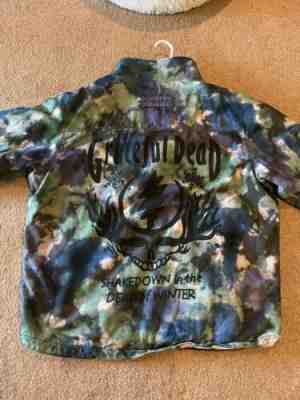 Grateful Dead Dead Of Winter Tie-Dye Sherpa Lined Coat RARE XXL