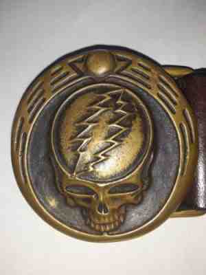 Owsley  ??Bear ? Stanley Bronze Grateful Dead Steal Your Face Belt Buckle