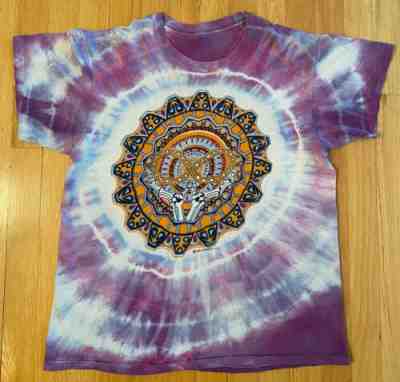 Rare Vintage Grateful Dead Ed Donohue 1982 Tie Dye T-shirt Skeleton Mandala