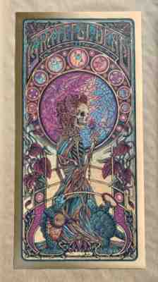 *Luke Martin - Grateful Dead Bertha Gold Variant Poster *S/N #97/100*EX*