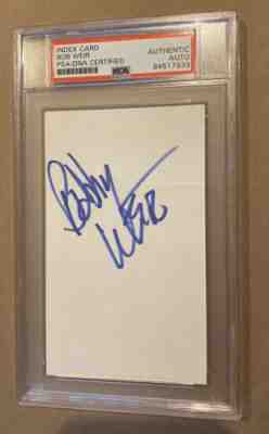 Bob Weir Signed Index Card - Grateful Dead - Psa/DNA Slabbed - Music Legend
