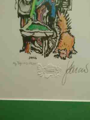 Jerry Garcia Squirrel Maze artist proof lithograph grateful dead artwork