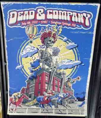 2022 Dead and Company Spac Saratoga Springs Poster