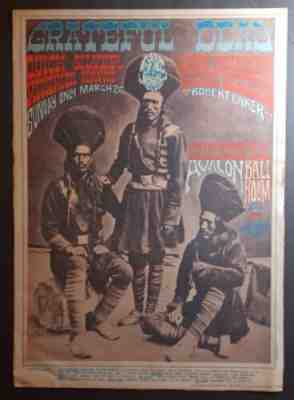 Original 1st Print Grateful Dead Family Dog Concert Poster FD-54