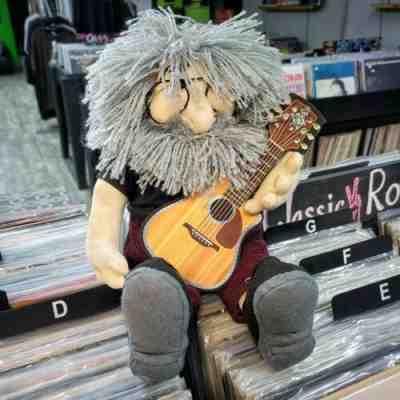 1998 Vintage Jerry Garcia Plush Doll GRATEFUL DEAD with Guitar Liquid Blue Gund