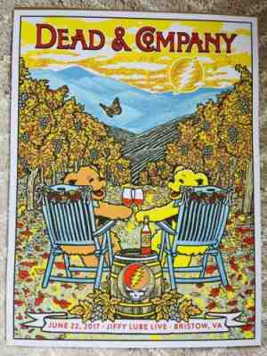 Dead And Co-JIFFY LUBE LIVE, BRISTOW, VA 6/22/17 -Artist print