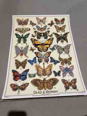 Grateful Dead & Company Emek summer tour 2019 VIP poster butterfly