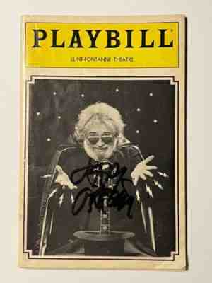 Jerry Garcia SIGNED Broadway Playbill 1987 Grateful Dead Autographed poster