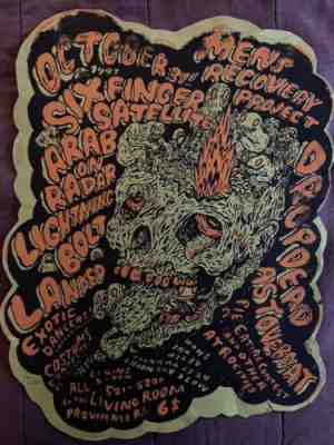 ARAB ON RADAR OG SCREENPRINT BRINKMAN OCT 31 1997 LT BOLT LANDED LIVING RM VG