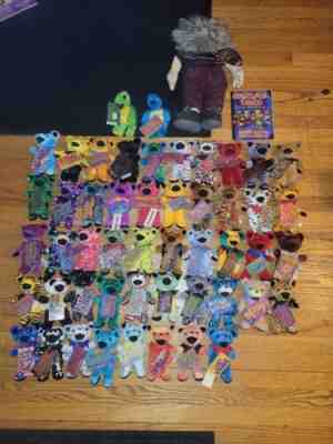 GRATEFUL DEAD BEAR LOT PLUSH BEARS & TURTLES JERRY GARCIA DOLL TOUR SOUVENIRS 51