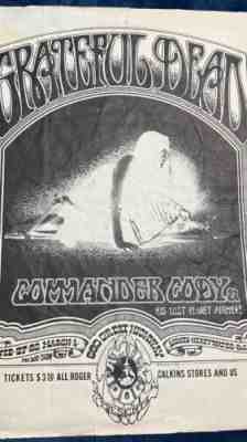 Original Grateful Dead Poster at the Family Dog, 1970