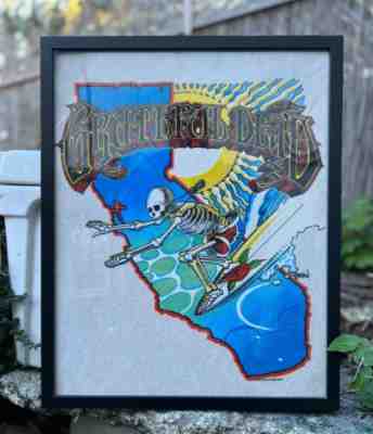 Grateful Dead Poster. 1986 Surf Griffin one Of A Kind. Very Rare! Pellon.