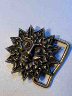 Owsley Stanley BEAR original bronze SUN or Green Man Belt Buckle