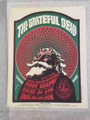 GRATEFUL DEAD Avalon Handbill FD 40 OHB-A Original 1966 Steve Miller, Moby Grape