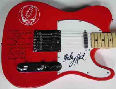 GRATEFUL DEAD Signed Autograph Auto Guitar w/ Song Lyrics JSA