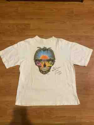 Grateful Dead Jerry Garcia autograph 1991 Spring Tour shirt
