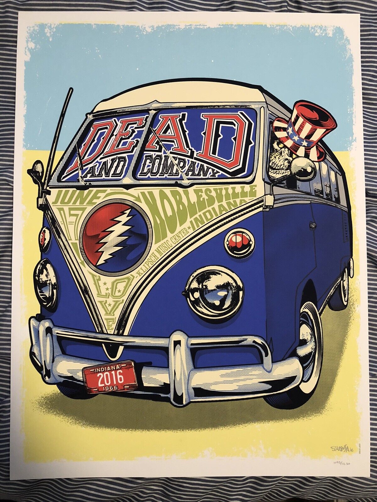 Dead And COMPANY Deer Creek Noblesville Ruoff 6/7/16 2016 Poster Scarbosa