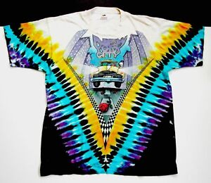 Grateful Dead Shirt T Shirt Vintage 1990 New York City MSG Taxi Rose NYC NY GD L
