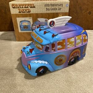 GRATEFUL DEAD Vandor 40th Anniversary LIMITED EDITION Bus Cookie Jar. Mint