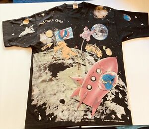 Vintage 1995 Grateful Dead Bears Standing on the Moon T-Shirt Never Worn