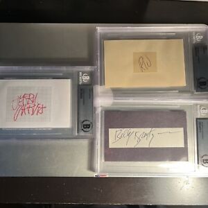 Jerry Garcia Autograph - Grateful Dead - & Bob Weir Auto & Bill Kreutzmann Auto