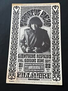 BG 32-1 Rare Grateful Dead Original Vintage Concert Poster from 1966 aor