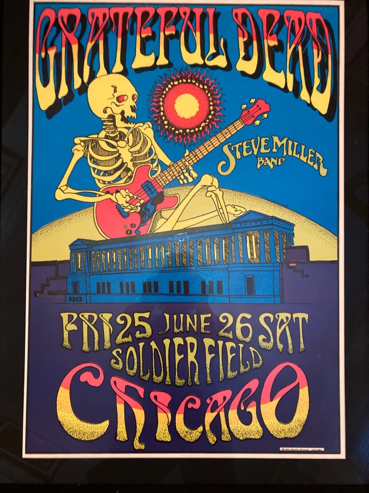 Grateful Dead poster soldier field 1992