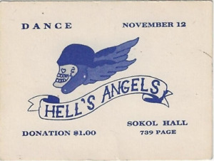 GRATEFUL DEAD TICKET  11-12-1966 SOKOL HALL SAN FRANCISCO PRISTINE & RARE