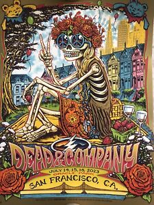 Dead And Company Munk One San Francisco Oracle Park Last Shows Poster. 1369/2100