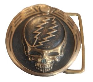 Owsley “Bear” Stanley Bronze Grateful Dead Steal Your Face Belt Buckle