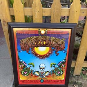 Grateful Dead Concert Poster Aoxomoxoa Framed AUTOGRAPHED Rick Griffin 1969 1982