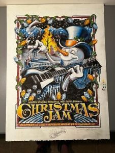 AJ Masthay Original Artwork For Christmas Jam Poster Not Pollock 2016