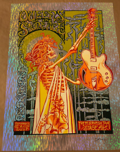 AJ Masthay 2017 Queens of the Stone Age Pittsburgh Rainbow Foil Print Poster