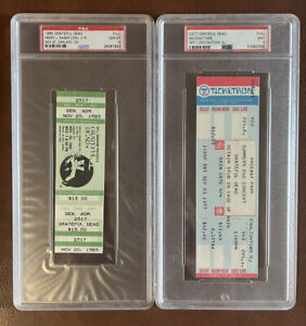 (5) GRATEFUL DEAD FULL TICKETS (4) PSA 9s and A PSA 10 GREAT INVESTMENT