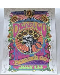 Dead & Company Boulder CO 2023 4 Poster Set July 1, 2, & 3  Biffle