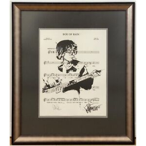 arax          PHIL LESH (Grateful Dead) hand  signed  painting by Joe Petruccio